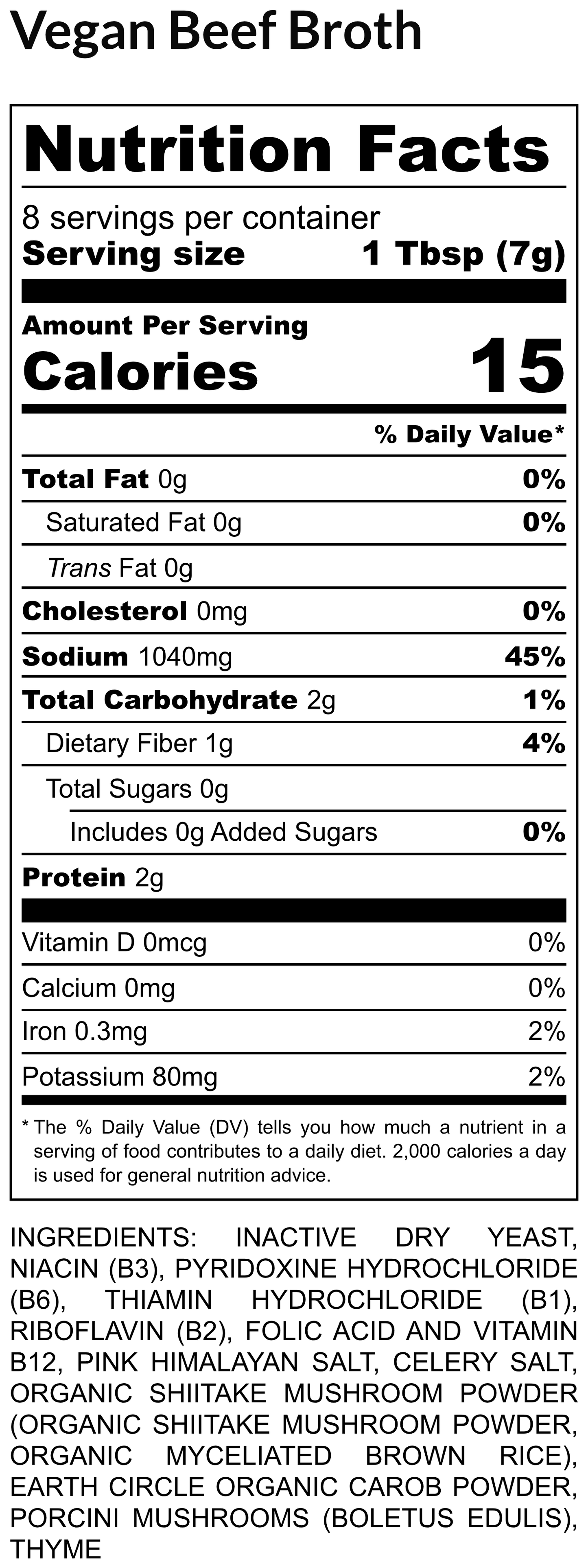 No Beef Broth - Plant Based | Vegan